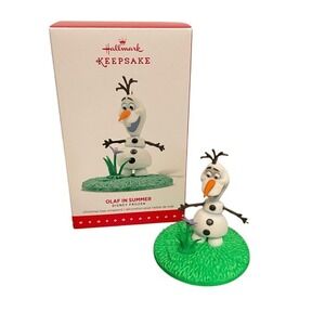 Hallmark Keepsake Disney Frozen Olaf in Summer Christmas Ornament with Box 2014